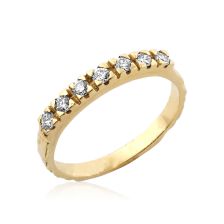 טבעת אירוסין וינטאג' משובצת יהלומים