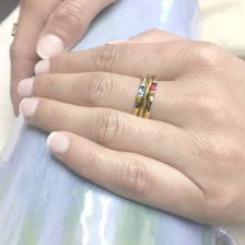  טריו  טבעות אבן חן