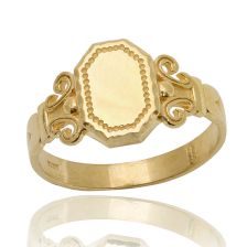 טבעת נישואין בסגנון אר נובו  