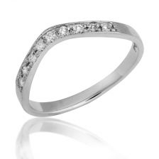 טבעת נישואין זהב לבן