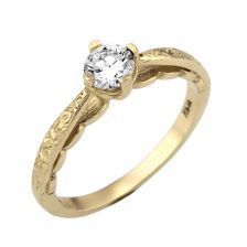 טבעת יהלום בסגנון וינטאג' (דגם קטן)