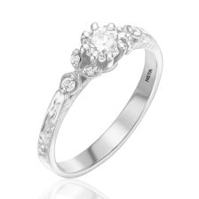  Nouveau Blossoming Beauties Diamond Engagement Ring 