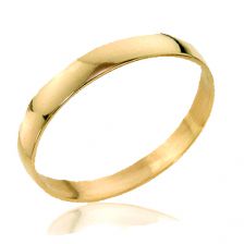 טבעת זהב נישואין קלאסית