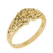 טבעת נישואין פרחונית בסגנון וינטג'