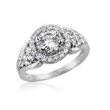טבעת אירוסין מרהיבה משובצת יהלומים