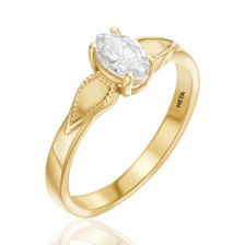 Bold Vintage Style Diamond Ring  14k
