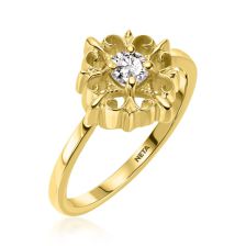 טבעת יהלום ייחודית