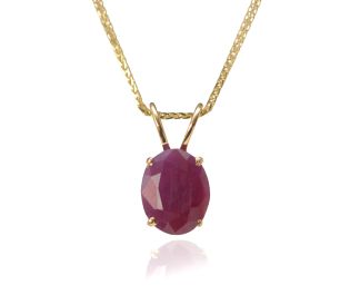 Solitaire Ruby Pendant