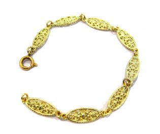 צמיד זהב פיליגרן בהשראת סגנון האר נבו