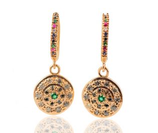 Carmen Art Nouveau Gemstone Earrings 