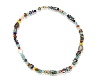 Handcrafted Multi Gemstone Necklace