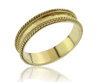 טבעת נישואין עם חרוזי זהב