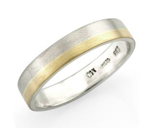 Flat Style Solid Gold Bands