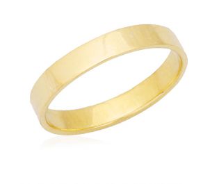 טבעת נישואין קלאסית בגימור מוברש 