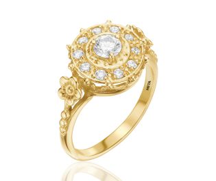  טבעת יהלומים מיוחדת אלאדין
