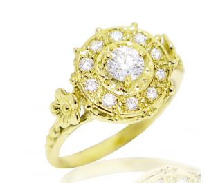  טבעת יהלומים מיוחדת אלאדין