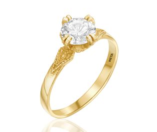 Vintage Gemstone Ring Yellow Gold