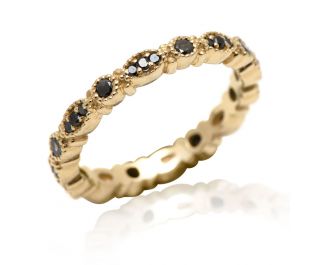 Black Diamond Edwardian Eternity Ring