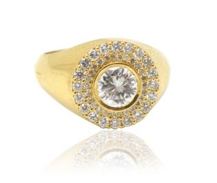 Elegant Diamond Signet Ring