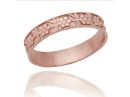 Vintage Style Floral Rose Gold Wedding Ring
