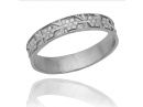 Vintage Style White Gold Floral Wedding Ring