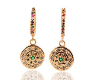 Carmen Art Nouveau Gemstone Earrings 