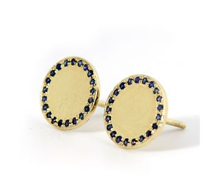 עגילי זהב מטבעות צמודים