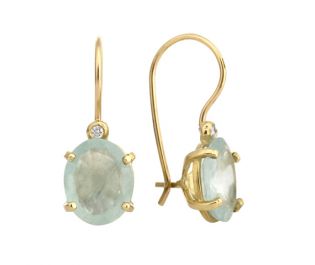 עגילי אקוומרין