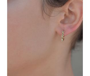 עגילי יהלום תלויים